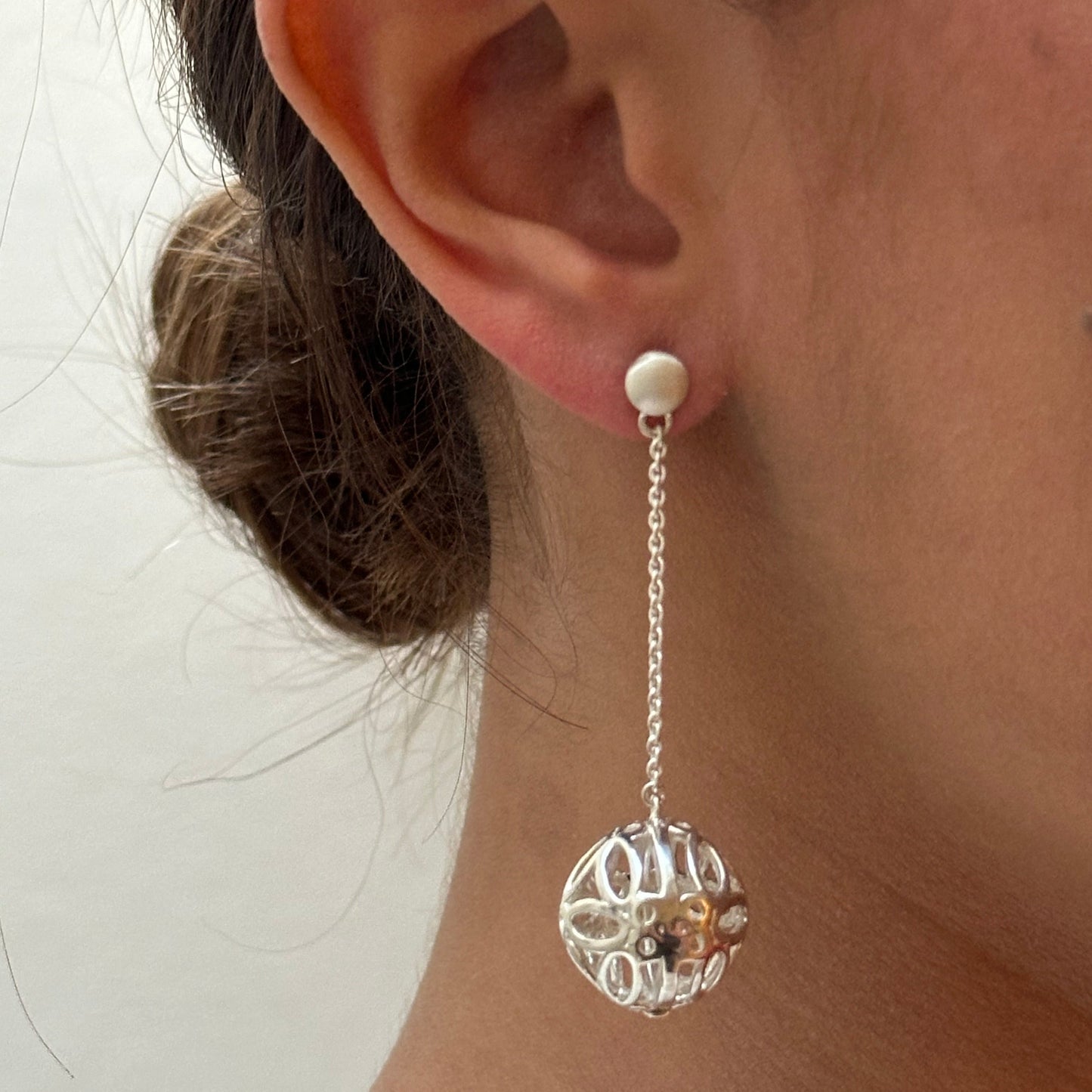 ARETES LARGOS PLATA