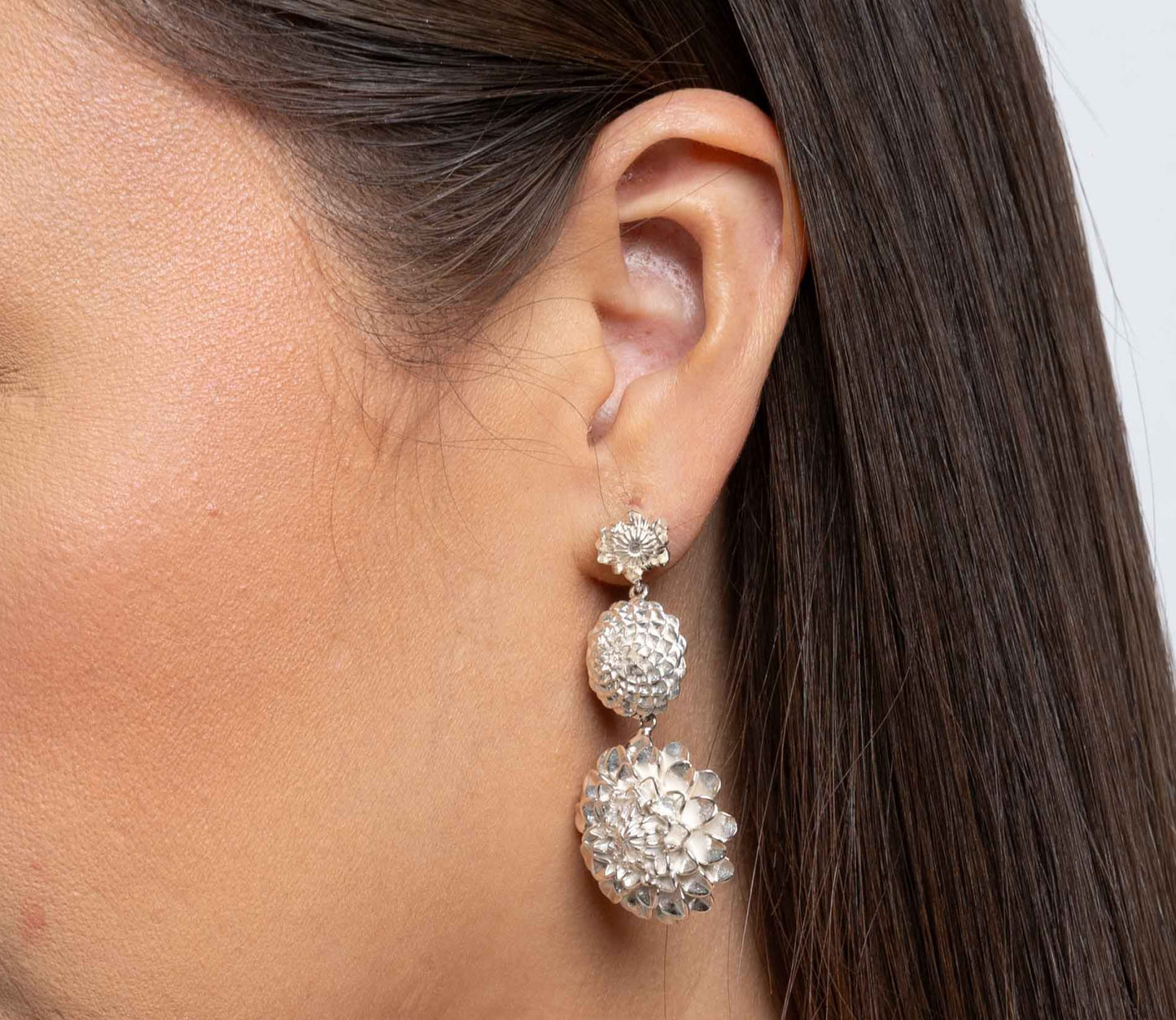 DAHLIA GARDEN LONG EARRINGS
