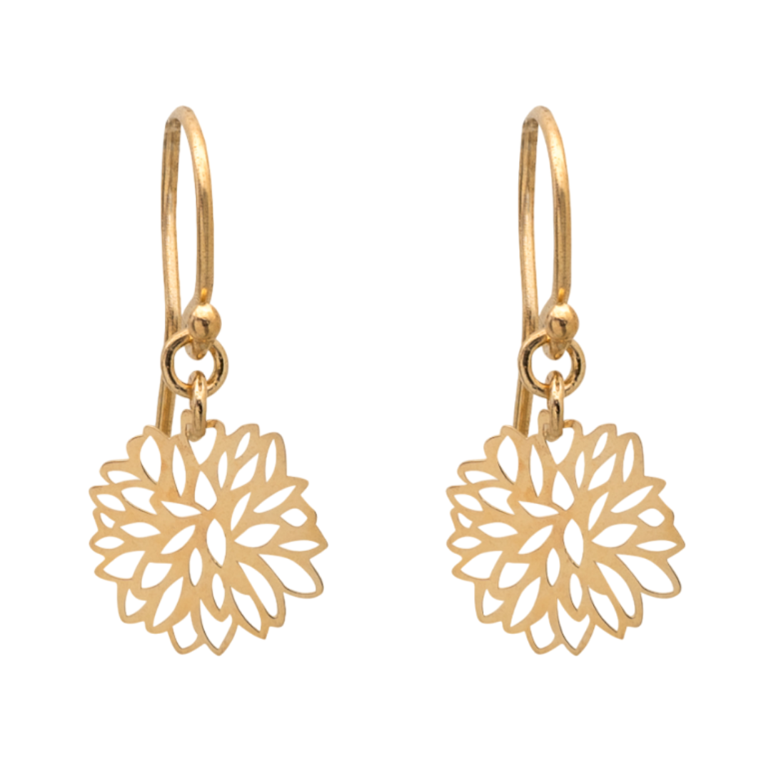 MINI DALIA GOLD PLATED EARRING