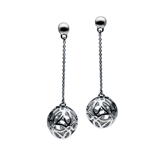 LONG SILVER EARRINGS