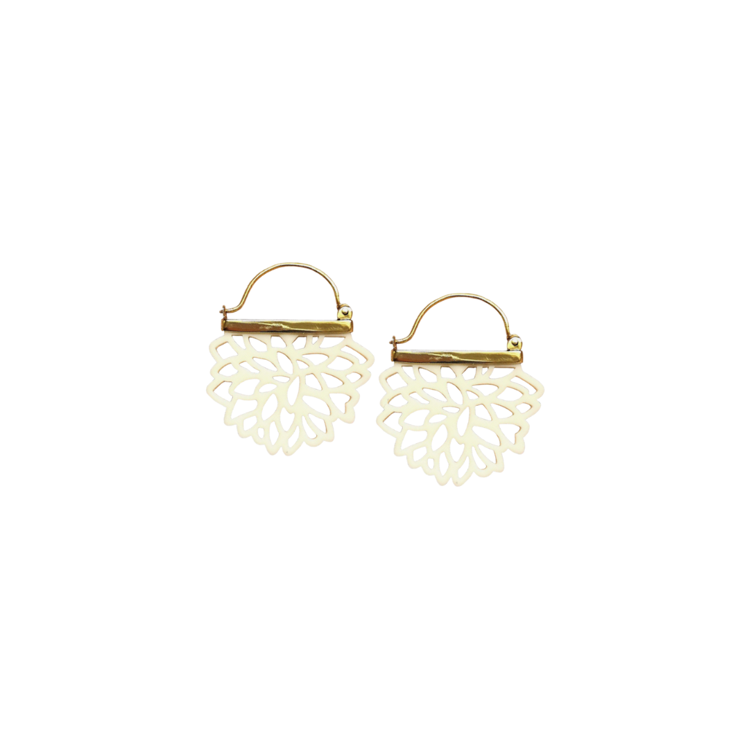HALF DALIA EARRINGS FOR GIRLS IVORY