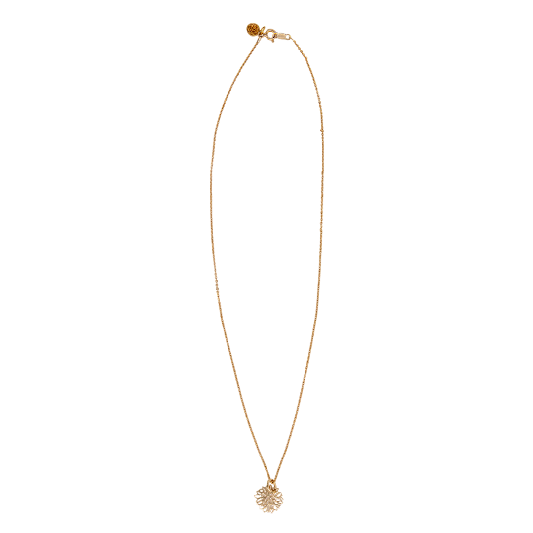 GOLD PLATED MINI DAHLIA PENDANT