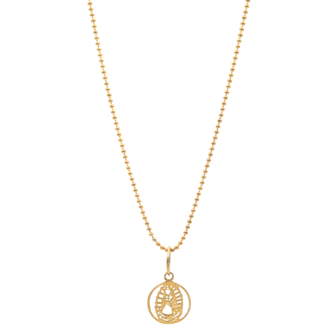 MINI MEDALLA VIRGEN DE GUADALUPE BAÑO DE ORO