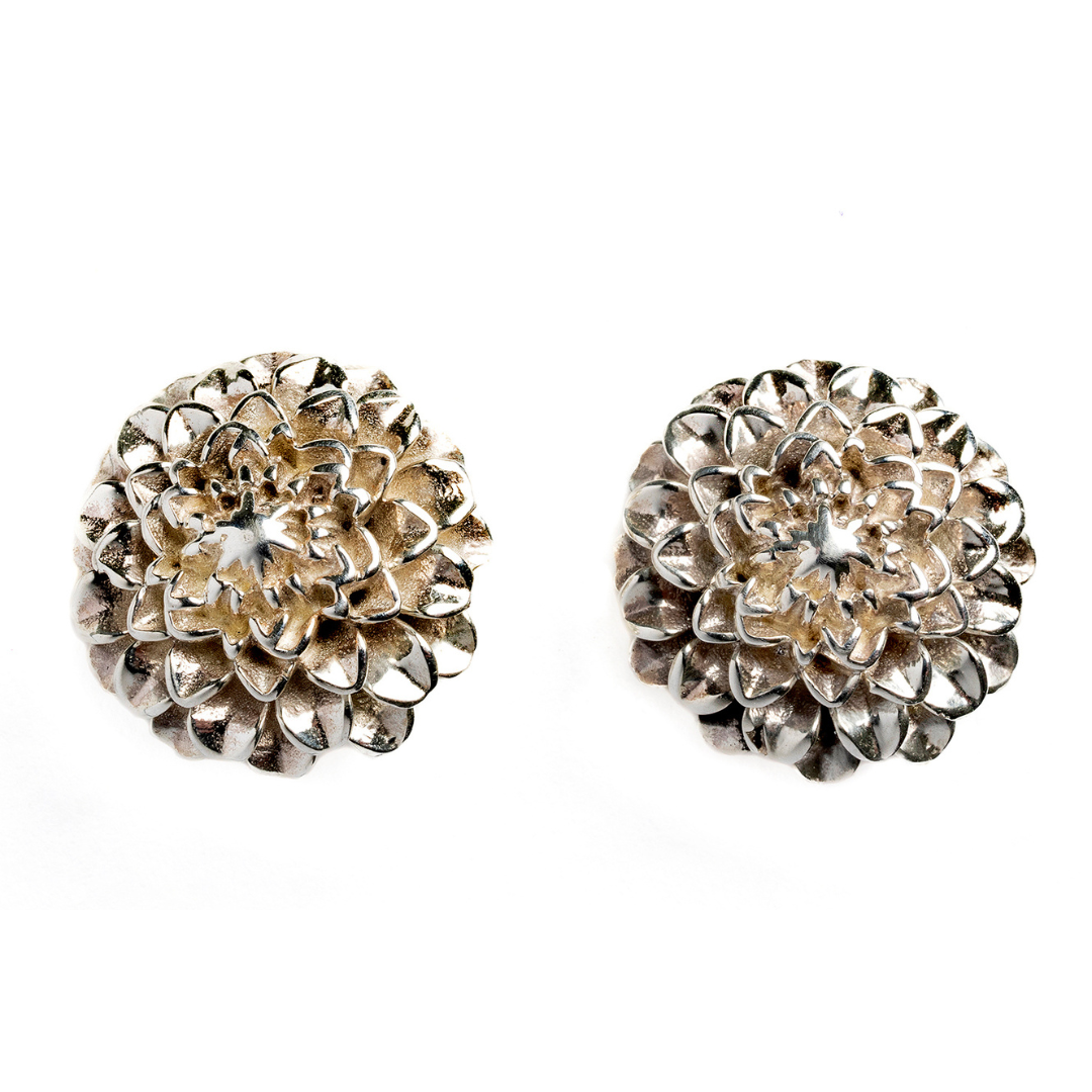 DALIA OPEN SILVER EARRINGS