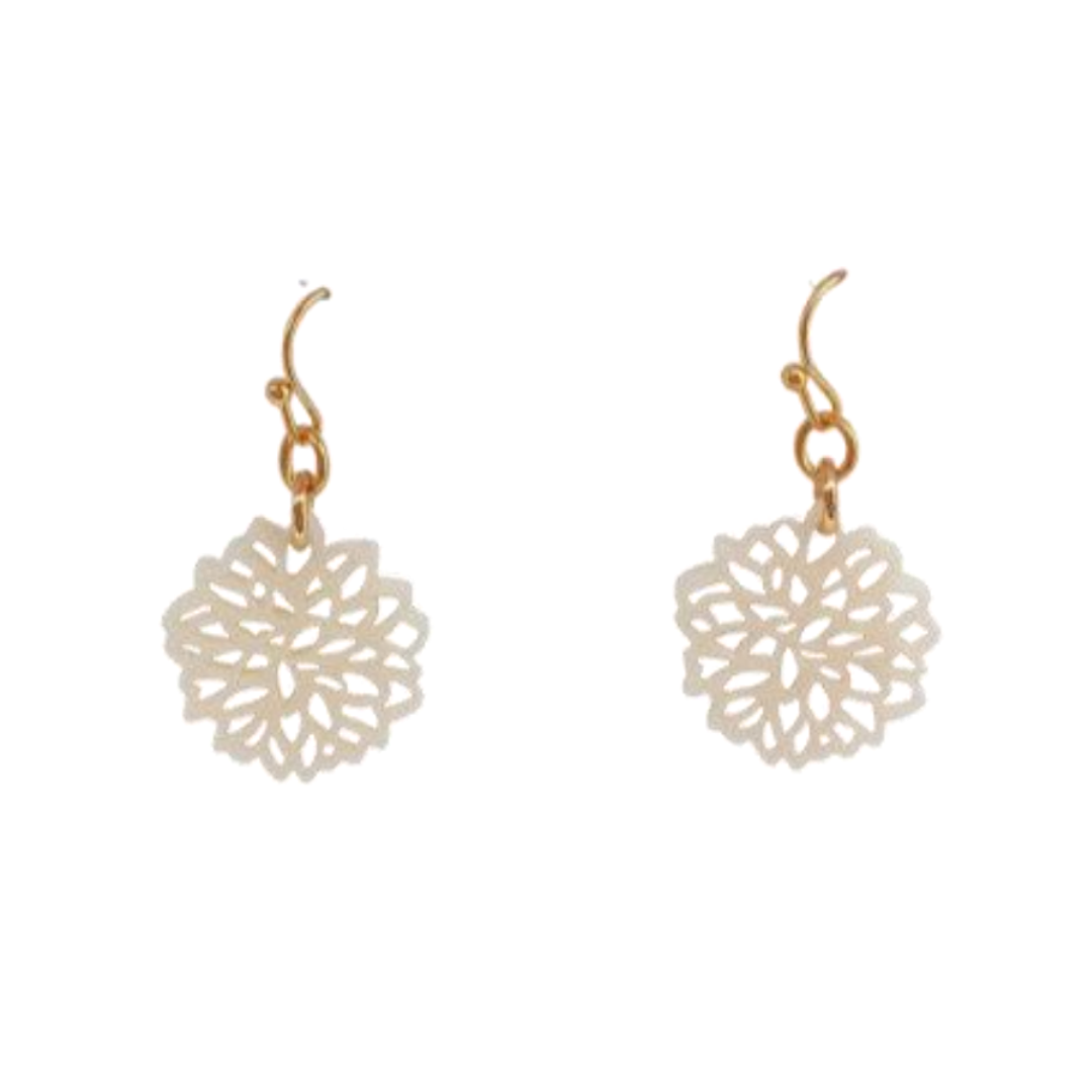 CLASSIC DALIA IVORY EARRINGS