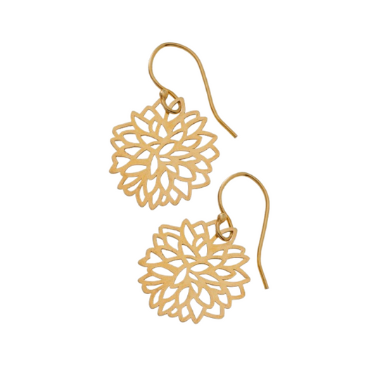 MINI DALIA GOLD PLATED EARRING