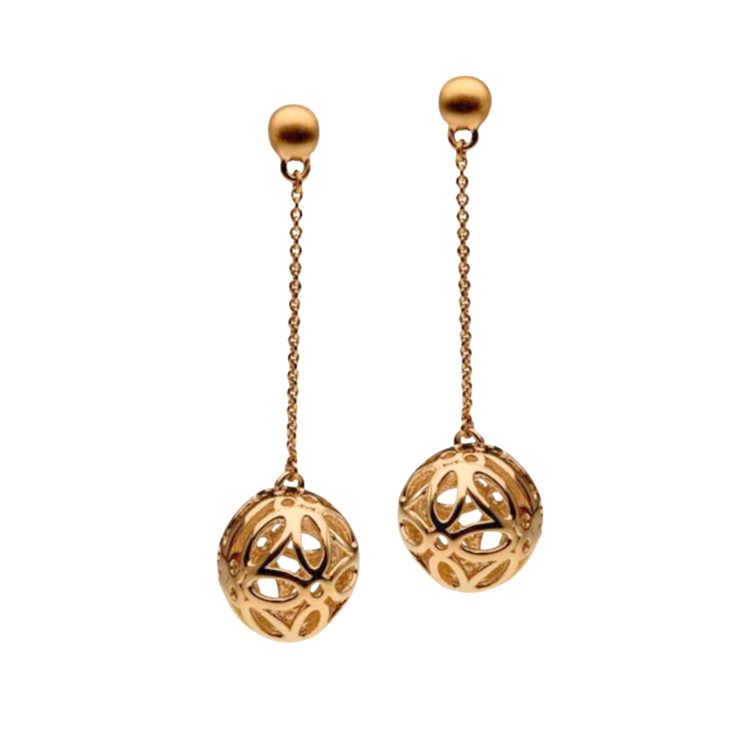 LONG GOLD PLATED EARRINGS