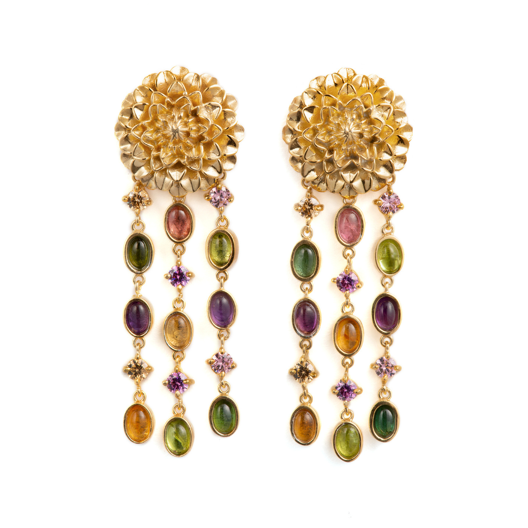 OPEN DALIA LONG EARRINGS