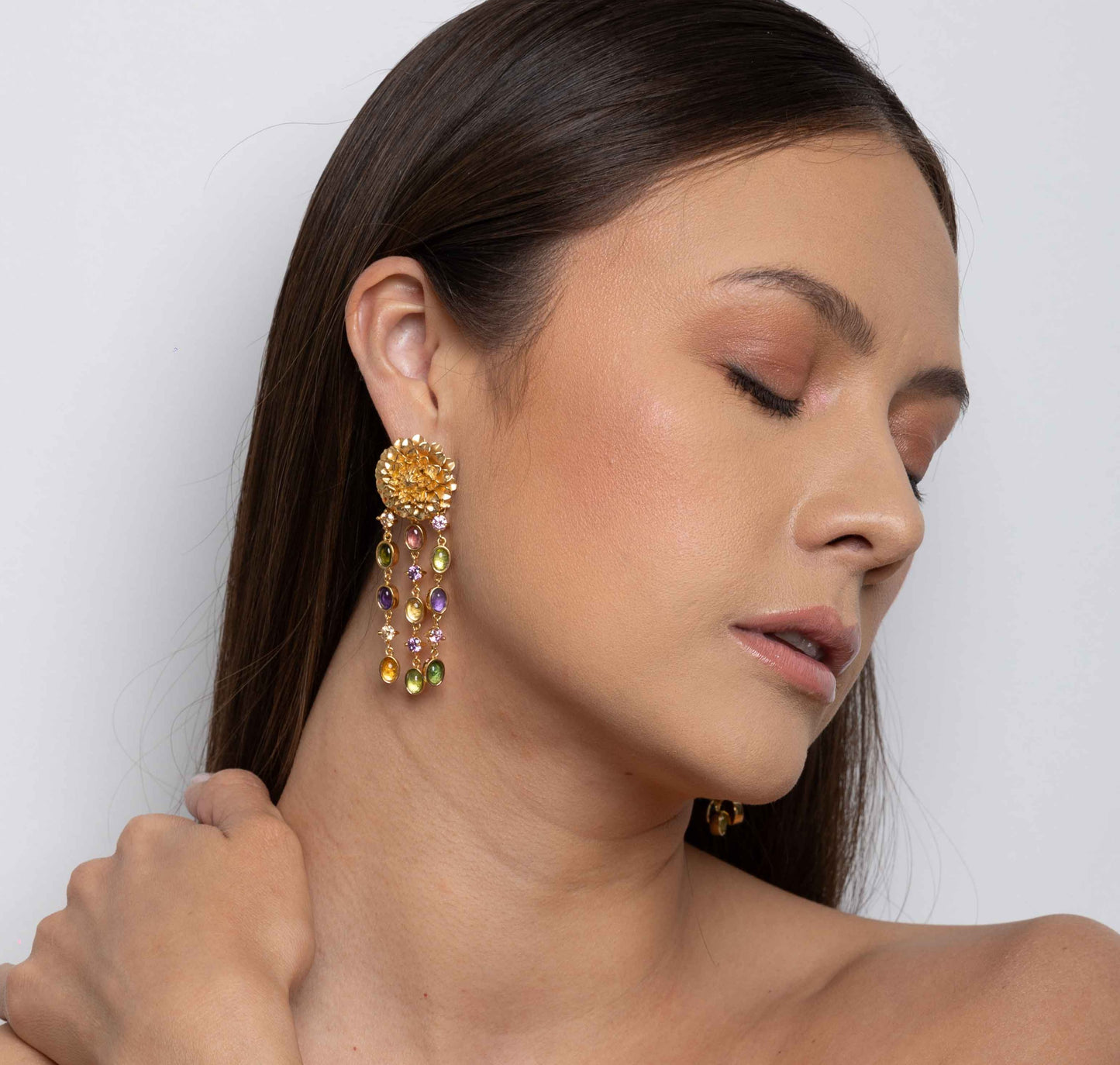 OPEN DALIA LONG EARRINGS