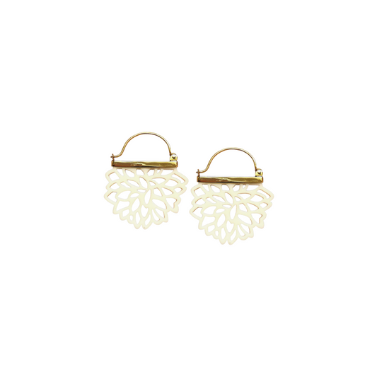 HALF DALIA EARRINGS FOR GIRLS IVORY