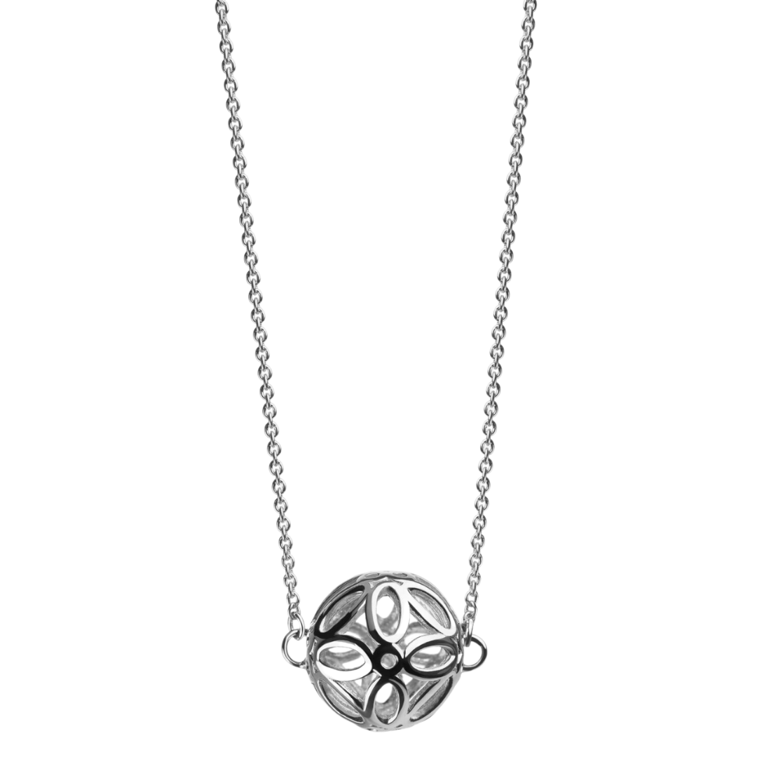 SILVER GIRL SPHERE NECKLACE