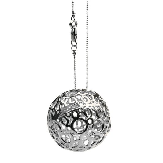 LARGE SILVER SPHERE PENDANT